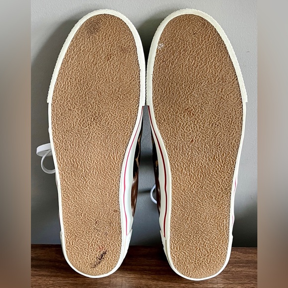 Burberry Men's Leopard Print Sneakers - Picture 7 of 8